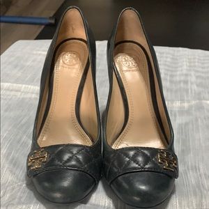 Tory Burch closed toe wedge heels